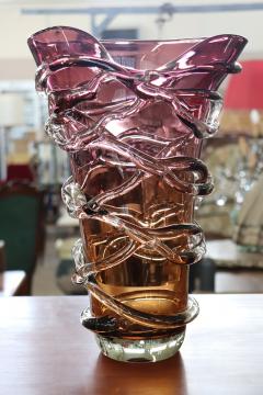 20th Century Italian Murano Artistic Glass Large Vase - 3602638