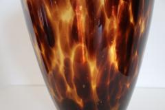 20th Century Italian Murano Artistic Glass Large Vase in Tigers Eye Color - 2495070