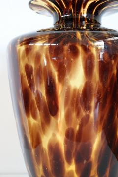 20th Century Italian Murano Artistic Glass Large Vase in Tigers Eye Color - 2495071