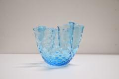 20th Century Italian Murano Artistic Glass Vase 1950s Handkerchief Model - 2386988