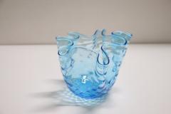 20th Century Italian Murano Artistic Glass Vase 1950s Handkerchief Model - 2386989