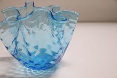 20th Century Italian Murano Artistic Glass Vase 1950s Handkerchief Model - 2386991