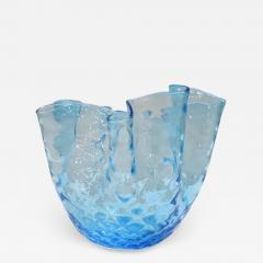20th Century Italian Murano Artistic Glass Vase 1950s Handkerchief Model - 2388549