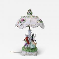 20th Century Italian Rare Porcelain Table Lamp by Capodimonte - 3160916