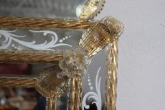 20th Century Italian Venetian Murano Art Glass Wall Mirror - 3316369