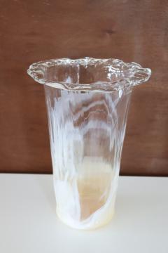 20th Century Italian Vintage Murano Art Glass Large Vase Signed - 2460556