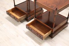 20th Century Italian Wooden Pair of Nightstands or Bedside Tables - 4133488