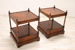 20th Century Italian Wooden Pair of Nightstands or Bedside Tables - 4133492