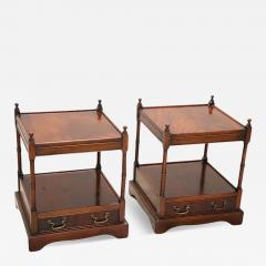 20th Century Italian Wooden Pair of Nightstands or Bedside Tables - 4133939