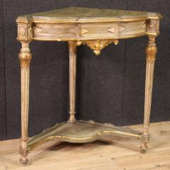 20th Century Italian lacquered corner cabinet in Louis XVI style - 4227406