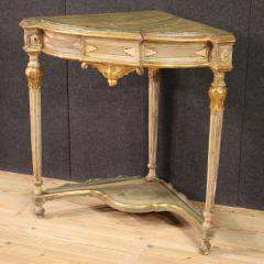 20th Century Italian lacquered corner cabinet in Louis XVI style - 4227408