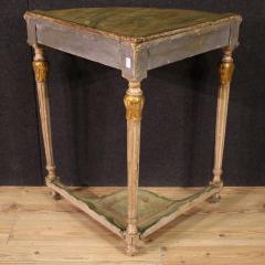 20th Century Italian lacquered corner cabinet in Louis XVI style - 4227409