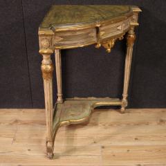 20th Century Italian lacquered corner cabinet in Louis XVI style - 4227410