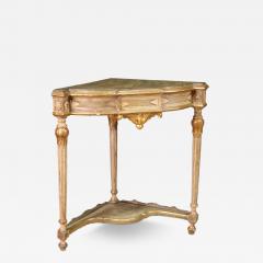 20th Century Italian lacquered corner cabinet in Louis XVI style - 4229885