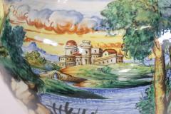 20th Century Italy Florentine Production Ceramic Vase Signed - 4292367