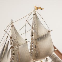 20th Century Japanese 950 Silver Yacht By Seki Takehiko - 3087256