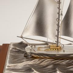 20th Century Japanese 950 Silver Yacht By Seki Takehiko - 3087260