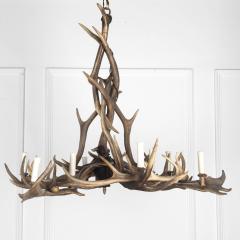 20th Century Large Antler Chandelier - 3642013