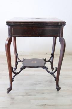 20th Century Louis XV Inlaid Wood Game Table - 3125263