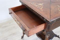 20th Century Louis XV Inlaid Wood Game Table - 3125268