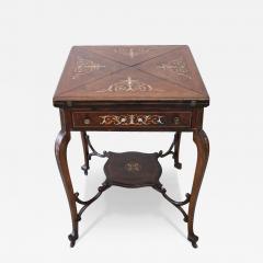 20th Century Louis XV Inlaid Wood Game Table - 3130600