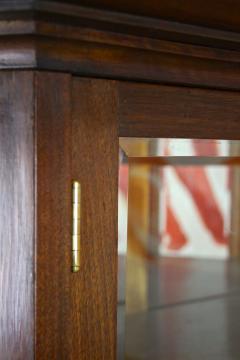 20th Century Mahogany Vitrine Cabinet with Faceted Glass Austria circa 1910 - 3443630