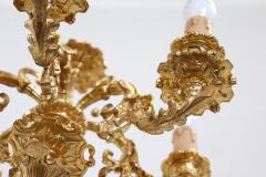 20th Century Majestic Pair of Wall Lights in Gilded Bronze - 3635983