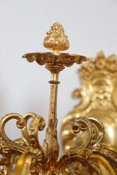 20th Century Majestic Pair of Wall Lights in Gilded Bronze - 3635984