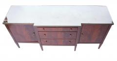20th Century Mirrored Top Mahogany Wood Sideboard Credenza By Dessin Fournir - 3810219