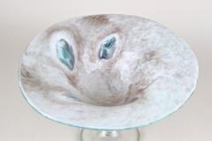 20th Century Modern Glass Centerpiece Glass Bowl signed Germany ca 1970 - 4637014