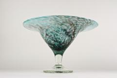 20th Century Modern Glass Centerpiece Glass Bowl signed Germany ca 1970 - 4637017