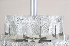 20th Century Modern Three Tier Glass Chandelier by Rupert Nikoll AT ca 1950 - 4695201