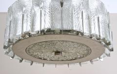 20th Century Modern Three Tier Glass Chandelier by Rupert Nikoll AT ca 1950 - 4695203