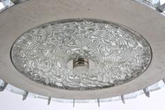 20th Century Modern Three Tier Glass Chandelier by Rupert Nikoll AT ca 1950 - 4695206