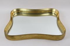 20th Century Modernist Gilt Wall Mirror Attributed to Max Welz Austria ca 1940s - 3937353