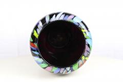 20th Century Murano Glass Vase With Spots Of Colors Italy circa 1975 - 3445965