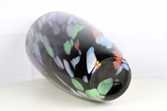 20th Century Murano Glass Vase With Spots Of Colors Italy circa 1975 - 3445966