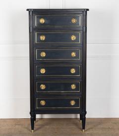 20th Century Narrow Chest of Drawers in the Louis XVI Style - 3782928