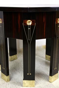 20th Century Octagonal Art Nouveau Table Mother Of Pearl Inlays AT ca 1905 - 4217890