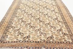 20th Century Persian Tabriz Beige Blue Green Orange Handmade Wool Rug - 2454267