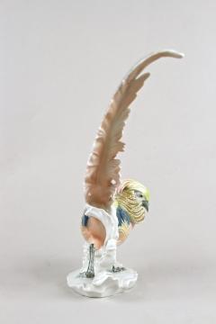20th Century Porcelain Figurine Golden Pheasant by F Karl Ens Germany ca 1920 - 4618307