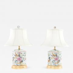 20th Century Porcelain Gilt Wood Base Lamps - 2474611