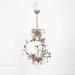 20th Century Pretty French Gilt Metal Chandelier - 3641910