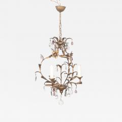 20th Century Pretty French Gilt Metal Chandelier - 3643715