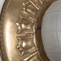 20th Century Repouss Brass Ceiling Light - 3640509