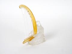 20th Century Saint Louis French Crystal Figure of a Harpist - 4823256