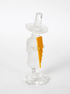 20th Century Saint Louis French Crystal Figure of a Pan Playing the Panpipes - 4823248