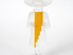 20th Century Saint Louis French Crystal Figure of a Pan Playing the Panpipes - 4823251