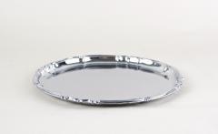 20th Century Silvered Serving Tray Marked Mussbach Germany ca 1960 - 3912282