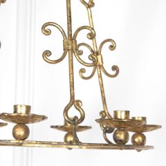 20th Century Spanish Gilt Iron Hanging Light - 3634794